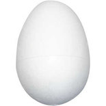 Eieren, wit, H: 12 cm, 25 stuk/ 1 doos