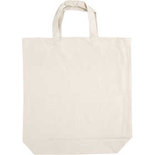 Tas met bodemvouw, licht naturel, afm 39x44x10 cm, 310 gr, 1 stuk