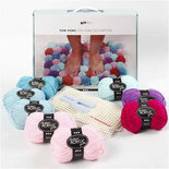Creatief met Pom-poms, multi color harmonie, 1set