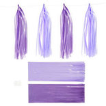 Tassels, donkerpaars/lichtpaars, afm 12x35 cm, 14 gr, 12 stuk/ 1 doos