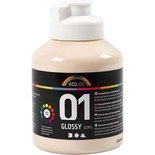 A-Color acrylverf, licht beige, glossy, 500 ml/ 1 fles
