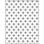 Embossing Folder , kruizen, afm 11x14 cm, dikte 2 mm, 1 stuk
