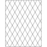 Embossing Folder , ruiten, afm 11x14 cm, dikte 2 mm, 1 stuk