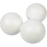 Ballen, wit, d 8 cm, 25 stuk/ 1 doos
