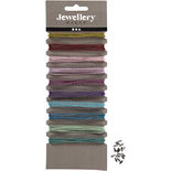 Balletjesketting, diverse kleuren, d 1,5 mm, 10x80 cm/ 1 doos