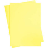 Decoratie Karton, vel 460x640 mm, 210-220 gr, kanariegeel, 25vellen