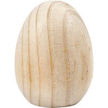 Ei, H: 10,3 cm, d 8 cm, 1 stuk