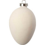 Ei - Eieren Met Hangoog - Decoratie DIY - Terracotta - Lichtcreme - 60mm, 6cm - Creotime - 12 stuks