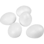 Eieren, wit, H: 8 cm, 50 stuk/ 1 doos