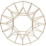 Hangende bal, koper, ring, d 28 cm, 1 stuk