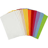 Hobbyvilt, diverse kleuren, 20x30 cm, dikte 1,5 mm, 180-200 gr, 24 div vellen/ 1 doos