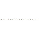 Jasseron, verzilverd, B: 6 mm, 5 m/ 1 stuk