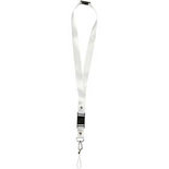Sleutelkoord, wit, L: 53 cm, B: 2 cm, 5 stuk/ 1 doos