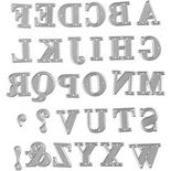 Snijmal, alfabet, afm 2x1,5-2,5 cm, 1 stuk