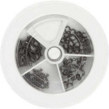 Sieraden starterset, donker metallic grijs, 1 set