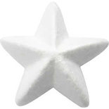 Sterren, wit, B: 11 cm, 25 stuk/ 1 doos