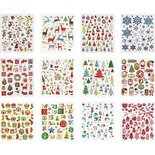 Stickerboek, kerstmis, 15x16,5 cm, 12 vel/ 1 doos