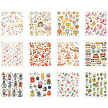 Stickerboek, hele jaar, 15x16,5 cm, 12 vel/ 1 stuk
