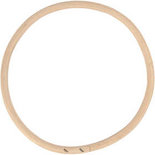 Ring - Rond Frame - Bamboe - Hobbydecoratie - Onbewerkt - Naturel Look - Dia: 15,3 cm - Creotime - 1 stuk
