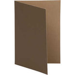 Kaart, bruin/zandkleur, afm 10,5x15 cm, 250 gr, 10stuks