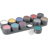 Grimas Schmink - Schminkpalet, diverse kleuren, 12x15 ml/ 1 stuk