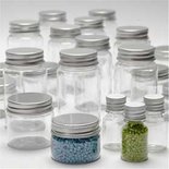 Potje met schroefdop, H: 35-77 mm, d: 24-45 mm, 13+35+50+100 ml, 80 stuk/ 1 doos