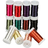 Zacht sieradendraad, dikte 0,5 mm, diverse kleuren, 12x50m