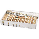 Nature Line kwasten, afm 00, 0, 1, 2, 4, 8, 12, 14, 20, 22, B: 3-22 mm, korte steel, 120 stuk/ 1 doos