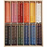 Groove Kleurpotloden, diverse kleuren, L: 18 cm, vulling 4.25 mm, 12x12 stuk/ 1 doos