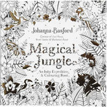 Kleurboek, afm 25x25 cm, 80 pagina´s, Magical Jungle, 1stuk