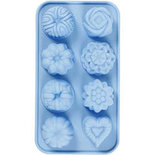 Silicone vormen, cakejes, gatgrootte 40x45 mm, 25 ml, 1 stuk