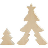 2in1 Figuren, kerstboom, H: 8+20 cm, B: 6,5+14,5 cm, 1 set