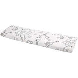 Stof, b: 145 cm, 140 g/m2, wit/zwart, 10m