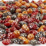 Bloem kralen, afm 11-21 mm, gatgrootte 2 mm, , 216stuks