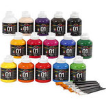 A-Color acrylverf, diverse kleuren, glossy, 1 set