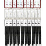Papieren vlechtstroken, b: 15+25 mm, d: 6,5+11,5 cm, , vellum, 3x10dozen