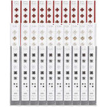 Papieren vlechtstroken, b: 15+25 mm, d: 6,5+11,5 cm, kleuren assorti, metallic punten, 3x10dozen