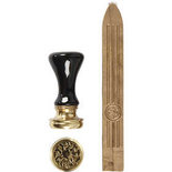 Zegel set, goud, d 17 mm, 1 set