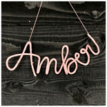 Naamhanger - Handmade - Wol - Decoratief - 5 of meer letters