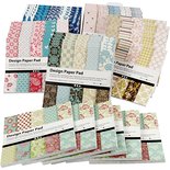Design Papierblok - Diverse Kleuren - 15,2x15,2 cm - 120 grams - Creotime - 6x10 stuks