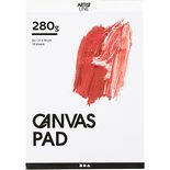 Canvas blok, wit, A4, 280 gr, 10 vel/ 1 stuk