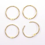 Vaessen Creative - Boekbindringen - Klikringen - Goud - 38mm - 12 stuks