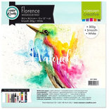 Florence aquarelpapier smooth white 300g 30,5 x 30,5 cm 5 vel