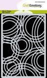 Achtergrondsjabloon met cirkels - Triple cirkels - 10,5x15cm - A6 - CraftEmotions