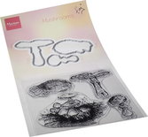 Clear Stamps - Die set - Snijmal - #4 Tiny's Mushrooms - Marianne Design - 1 stuk