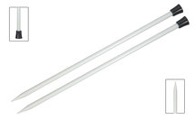 KnitPro Basix Aluminium breinaalden met knop 40 cm 3,5 mm