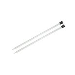 Aluminium breinaalden met knop 40 cm 5,5 mm