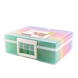 Opbergboxen - Opbergbakjes - Knutselen en klein materiaal - 11,8x17x3cm - Vaessen Creative - 16 gekleurde doosjes