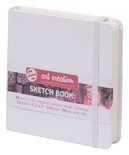 Schetsboek - Tekenboek - Harde kaft - Met Elastiek - Wit - 12x12cm - 140gr - 80 blz - Talens - 1 stuk