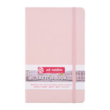 Schetsboek - Tekenboek - Harde kaft - Met Elastiek - Pastel Pink - 13x21cm - 140gr - 80 blz - Talens - 1 stuk